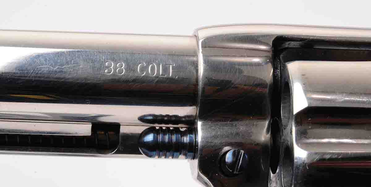 Whether made during the 1886-1914 production or the later 1922-1931 production period, Colt marked its 38 Long Colt revolvers this way.